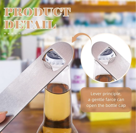 Stainless bottle opener