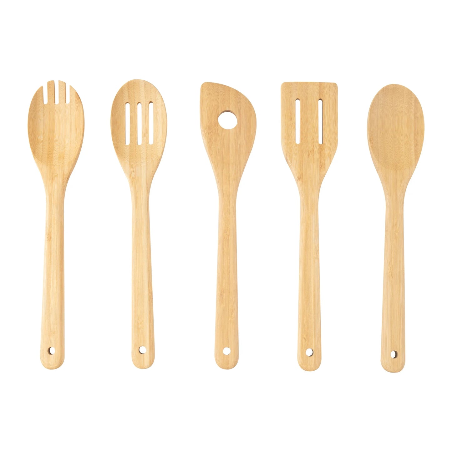 5pk 100% Natural Bamboo Kitchen Tools "Set Only"