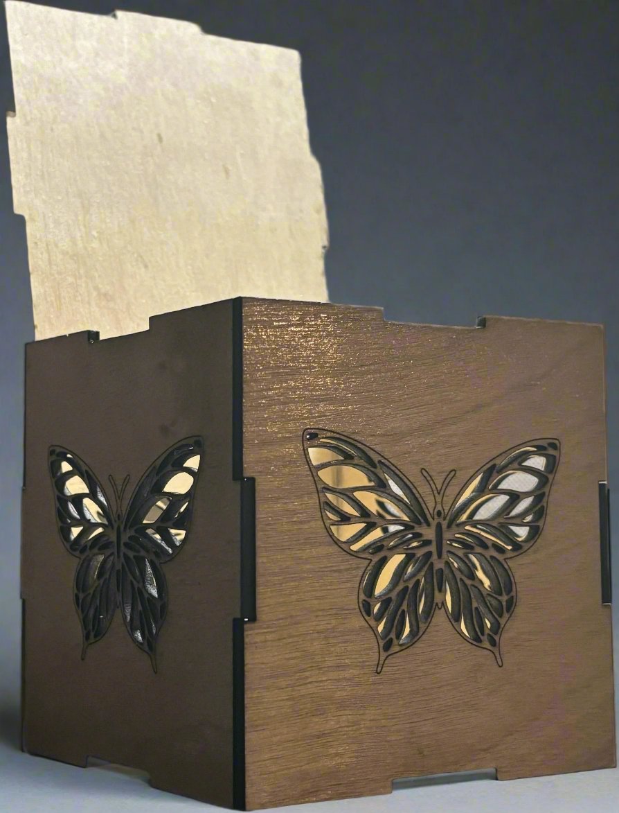 Beautiful Custom Butterfly Box